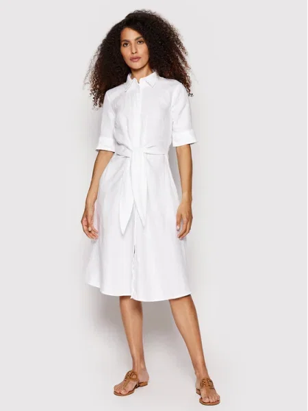 Lauren Ralph Lauren Rochie tip cămașă alb