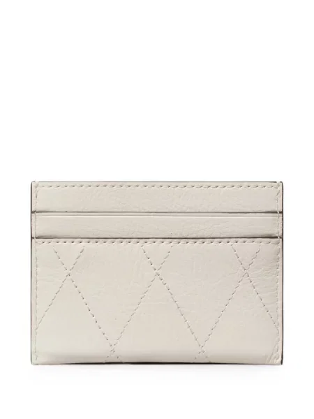 Matlasat portofel Tory Burch alb
