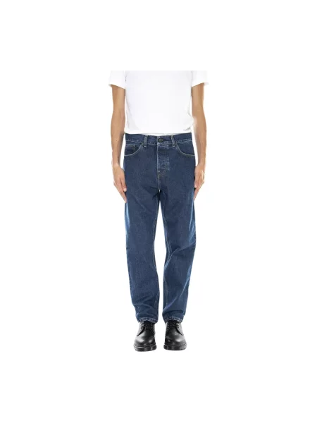 Jeansy z 5 Carhartt Wip niebieskie
