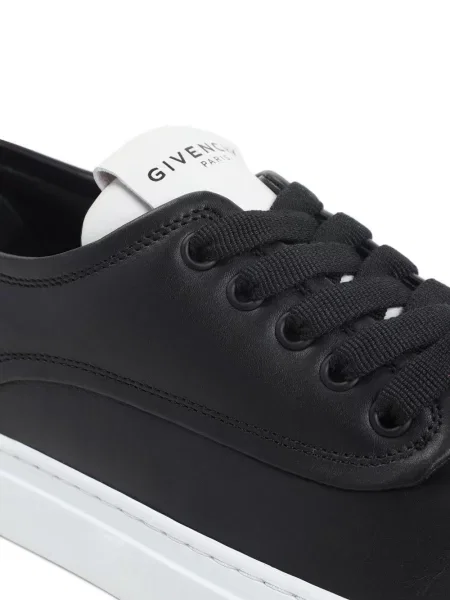 Fűzős bőr sneaker Givenchy fekete