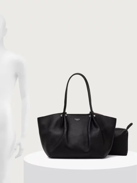 Кожаная сумка шоппер Weekend Max Mara
