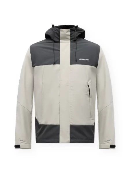 JACK & JONES Geacă de primăvară-toamnă JCOCLUB grej / închis gri