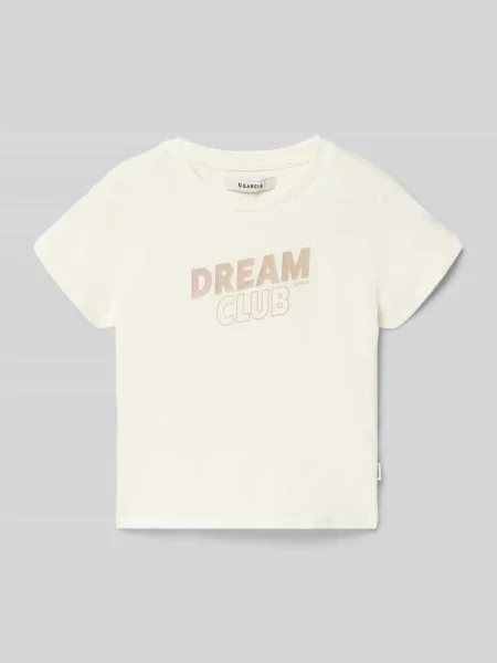 Damski t-shirt o kroju regular fit z nadrukiem z napisem Garcia biała