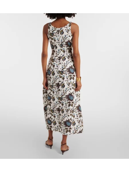 Rochie maxi Faithfull de in cu imagine de costum gri