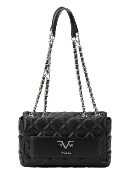 ITALIA Geantă de umăr Gaia Silver' negru