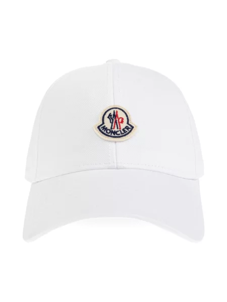 Czapka z daszkiem Moncler biała