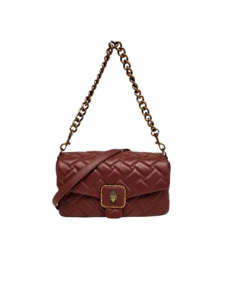 Torebka crossbody Kurt Geiger London skórzana brązowa