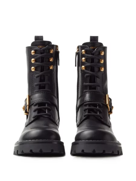 Botine Versace din piele negru