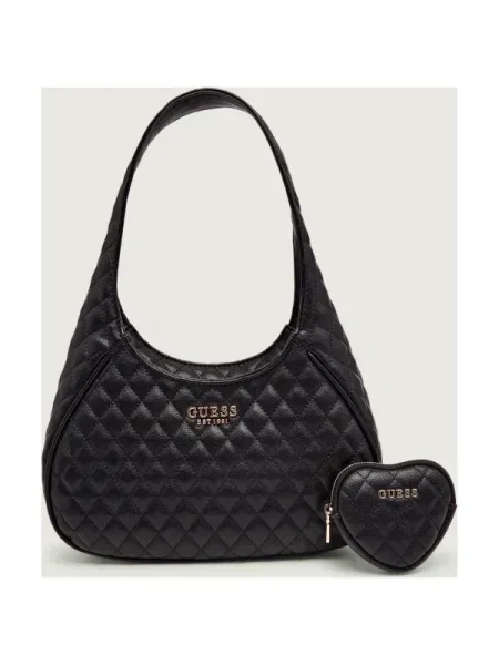 Geanta hobo Guess negru