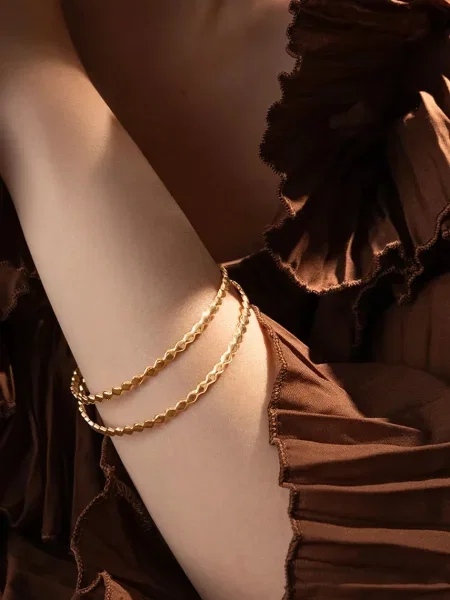 Позолочений браслет Lilou Snake