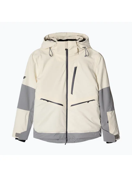 Geacă de schi pentru femei 4F off white alb