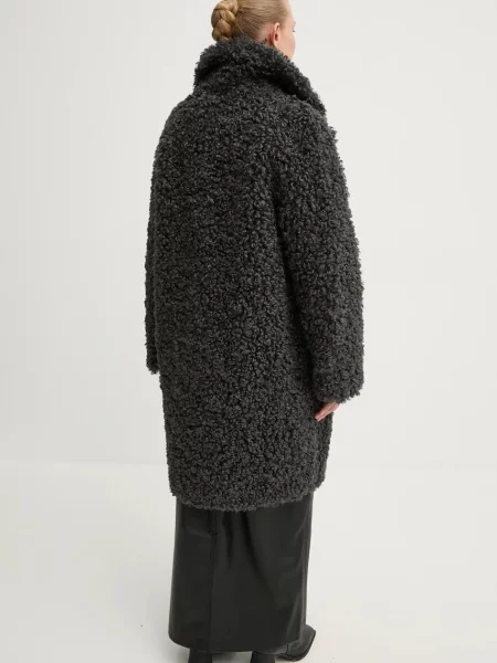 Stand Studio palton Camille Cocoon Coat femei de tranzitie oversize gri