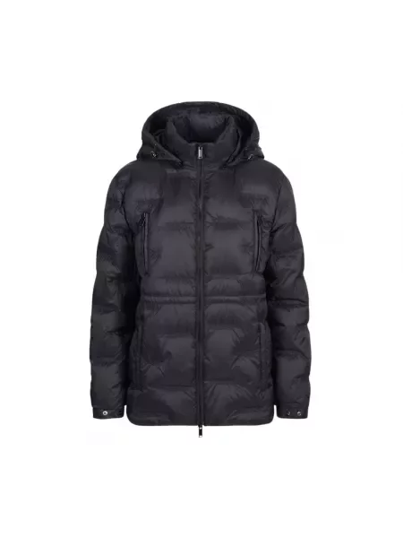 Krótka kurtka puchowa Iceberg z kapturem czarna