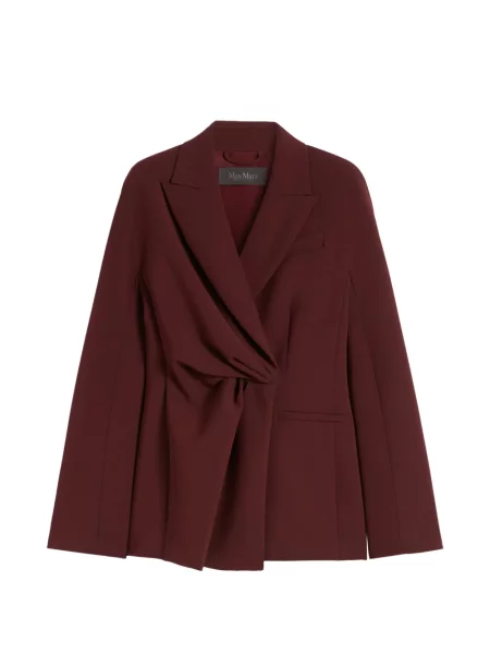 Sacou Max Mara din crep roșu