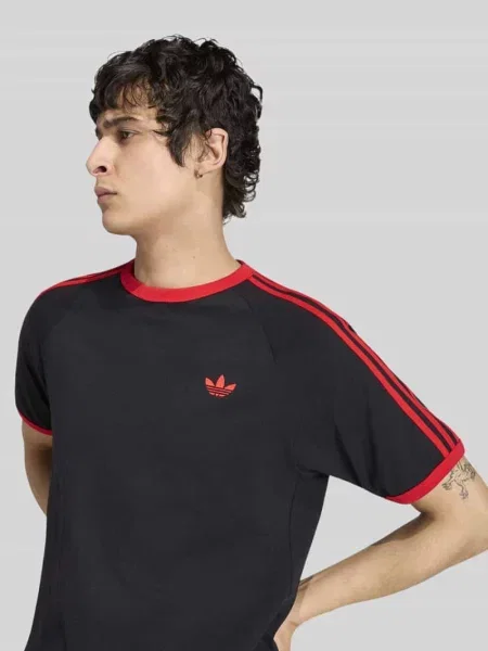 T-shirt o kroju regular fit z czystej bawełny Adidas Originals czarna