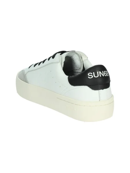 Pantofi Sun68 din piele alb