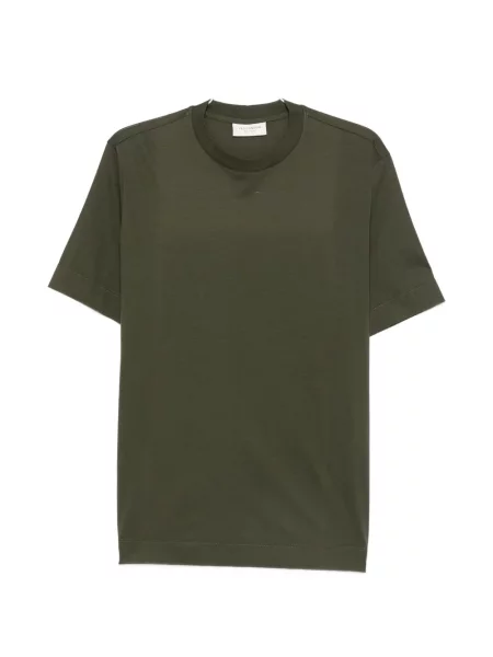 Scurt tricou Yes London cu decolteu rotund verde