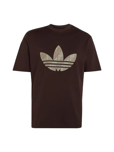 ADIDAS ORIGINALS Tricou brocart / maro închis / pastel verde