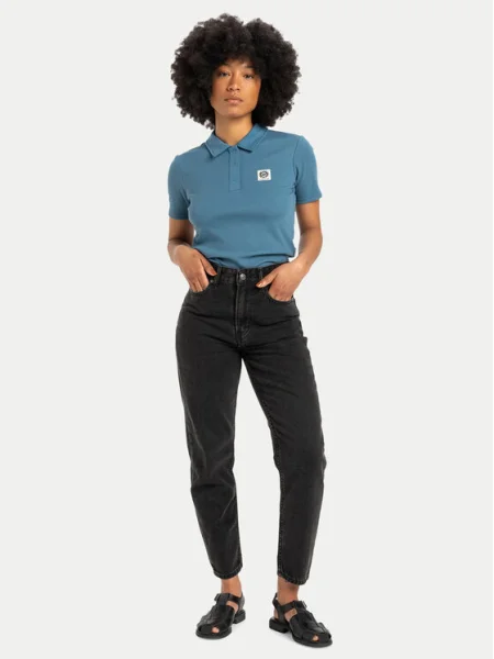 Quiksilver Blugi Mom Denim Mom Fit negru