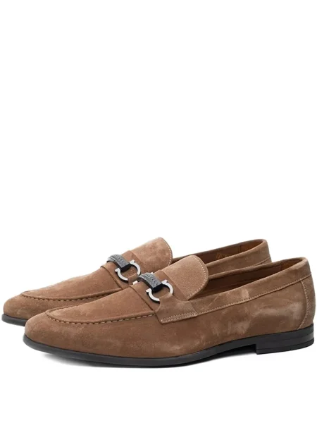 Loafersy Poche Paris brązowe