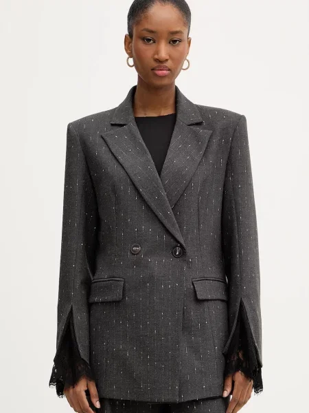 Сако Haveone с двуредно закопчаване сиво