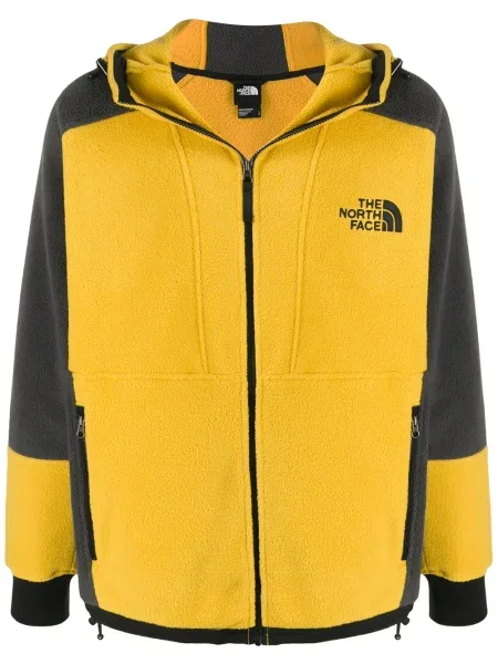Geacă The North Face cu glugă galben