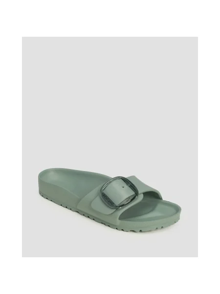 Pantofle Birkenstock s přezkou zelené