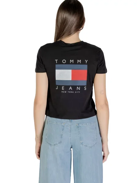 Majica Tommy Hilfiger Jeans črna