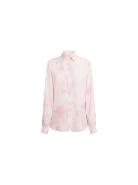Koszula Moschino z nadrukiem różowa