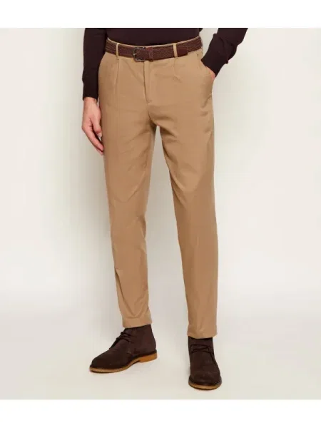 BOSS BLACK Pantaloni | Tapered fit negru