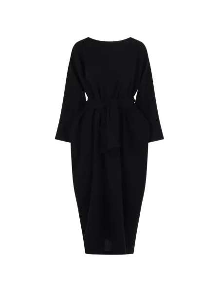 Cu centură rochie midi Daniela Gregis negru