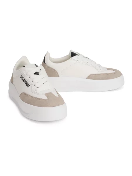 Sneakersy Love Moschino skórzane białe