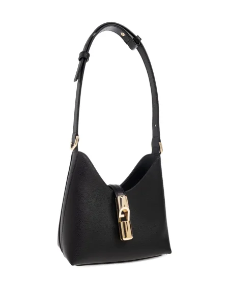Geanta de piele Furla din piele negru