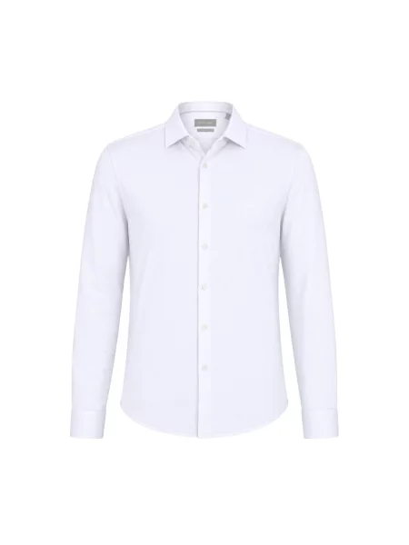 Michael Kors Tričko MICHAEL KORS PERFORMANCE KNIT SLIM FIT CAMICIA' bílá
