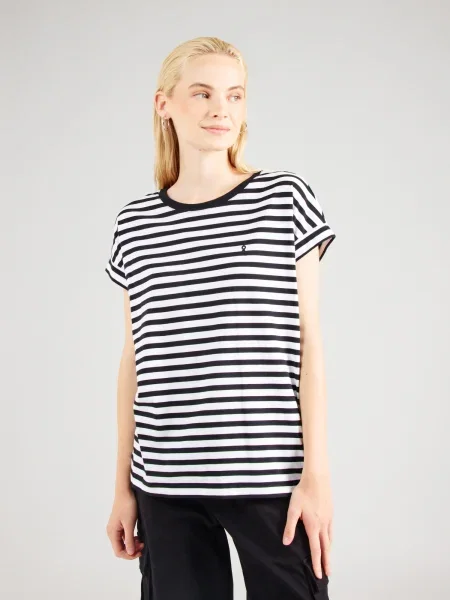 ARMEDANGELS Tricou IDAARA negru alb