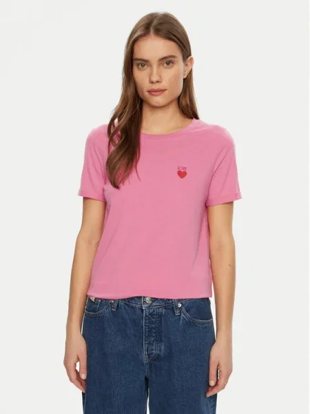 JDY T-Shirt Kitty różowy