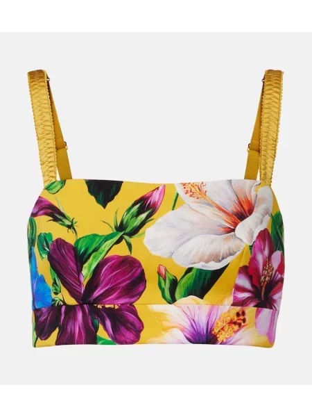 Top Dolce&gabbana de mătase cu model floral