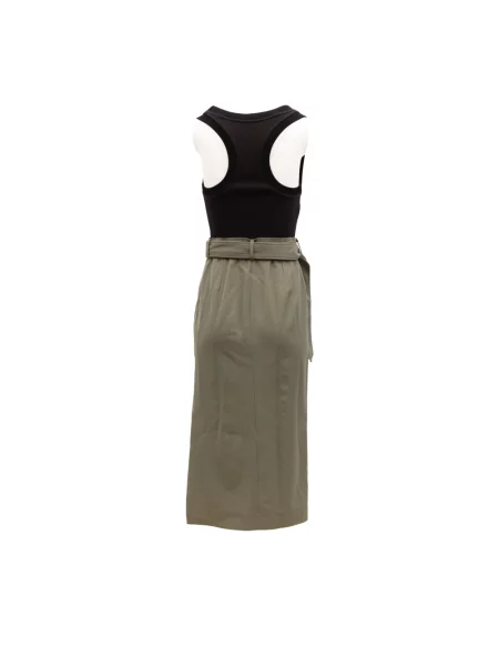 Sukienka midi Alexander Mcqueen zielona