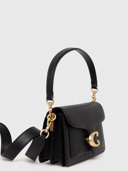 Шкіряна сумочка Coach чорний