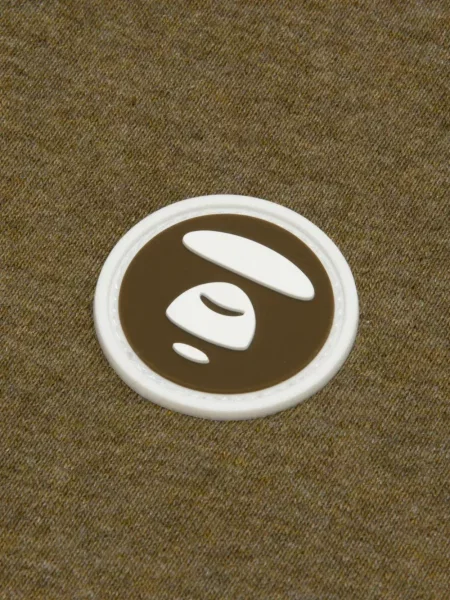 Pulover Aape By A Bathing Ape cu decolteu rotund verde