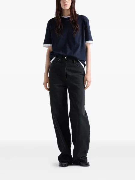 Tricou Prada cu autograf albastru