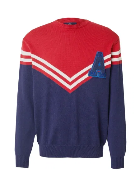 La Martina Pulover bleumarin / roșu alb
