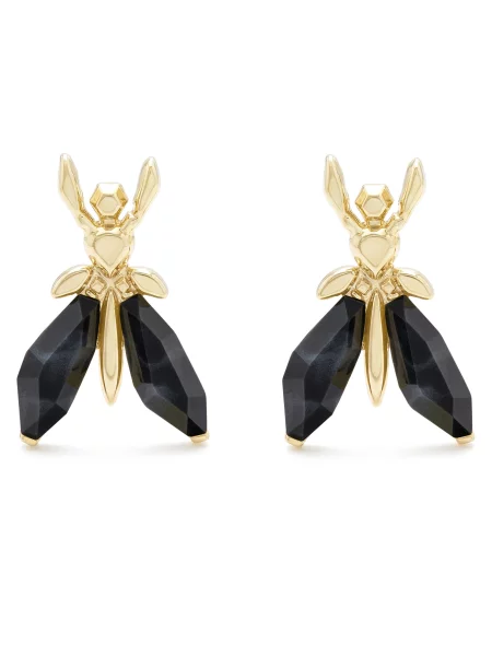 PATRIZIA PEPE Uhani zlata črna