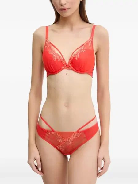 Sutien Chantelle din dantelă roșu