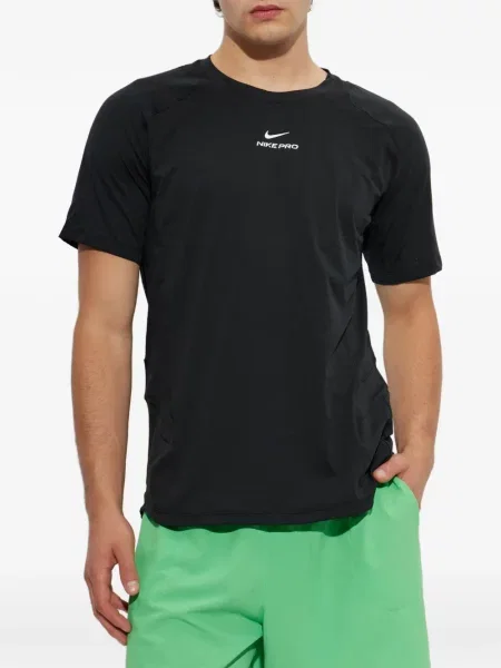 Scurt Sală de gimnastică tricou Nike cu șireturi negru