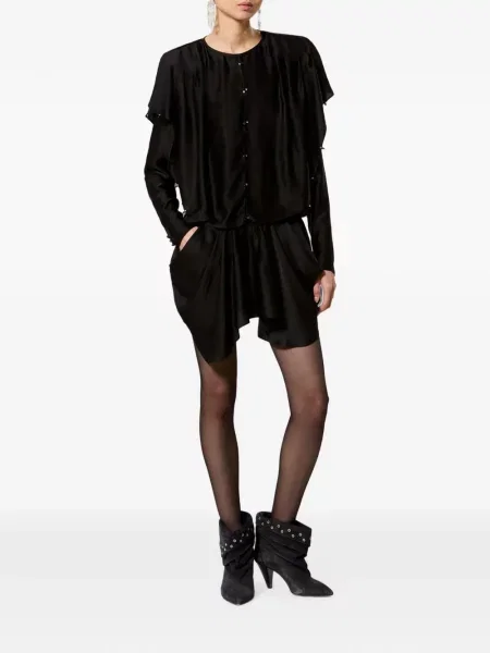 Rochie mini Marant Etoile cu volane negru