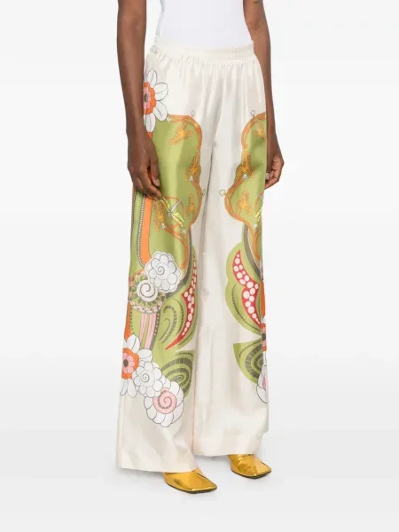 Pantaloni palazzo La Doublej cu imagine