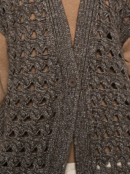 Cardigan Herno tricotate maro