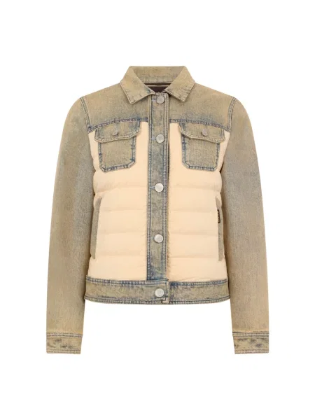 Kurtka jeansowa Moorer ocieplana niebieska