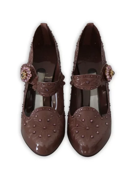 Pantofi cu toc Dolce & Gabbana maro